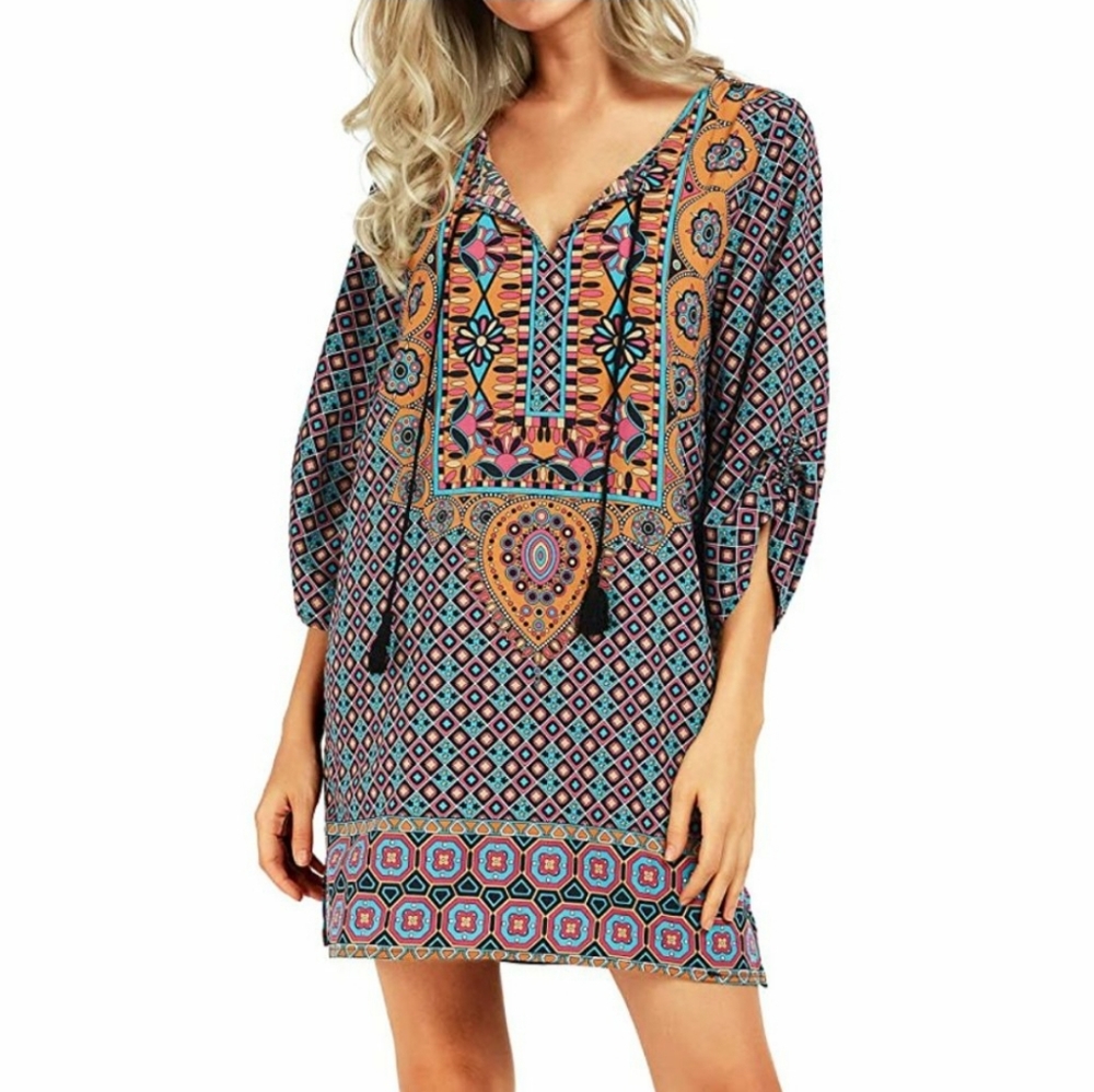 Urban Coco Boho Mini Dress Size L